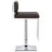 Alameda Adjustable Bar Stool Chrome and Black - Walo Furniture 