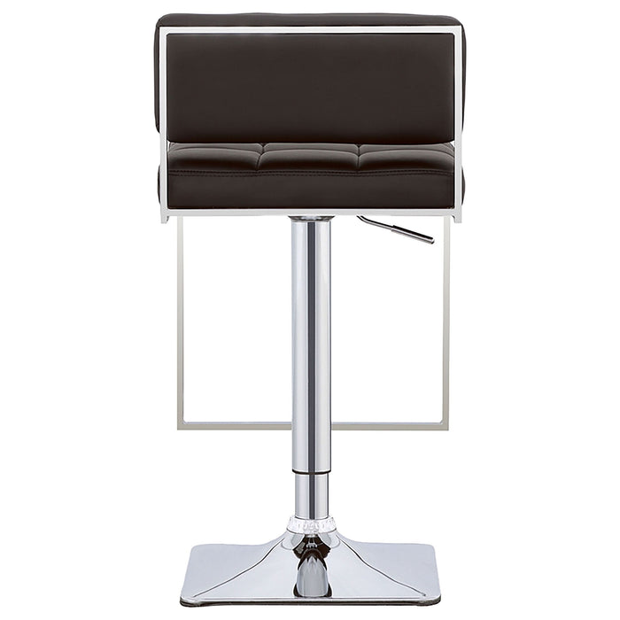 Alameda Adjustable Bar Stool Chrome and Black - Walo Furniture 