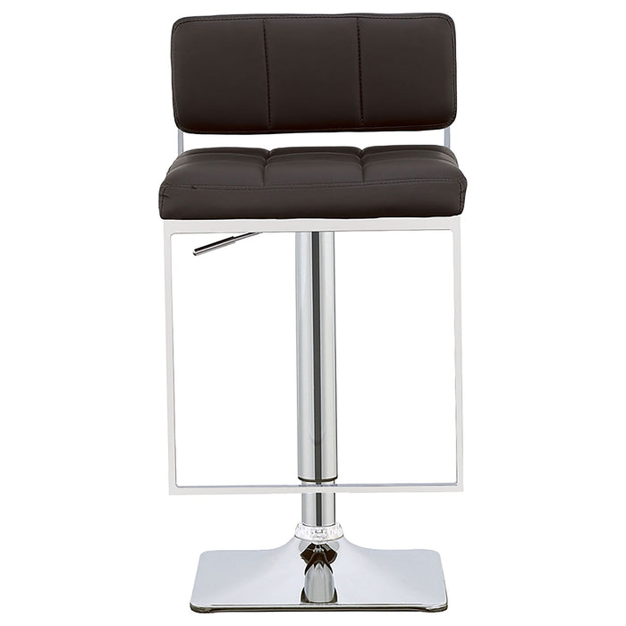 Alameda Adjustable Bar Stool Chrome and Black - Walo Furniture 