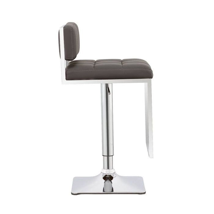 Alameda Adjustable Bar Stool Chrome and Grey - Walo Furniture 