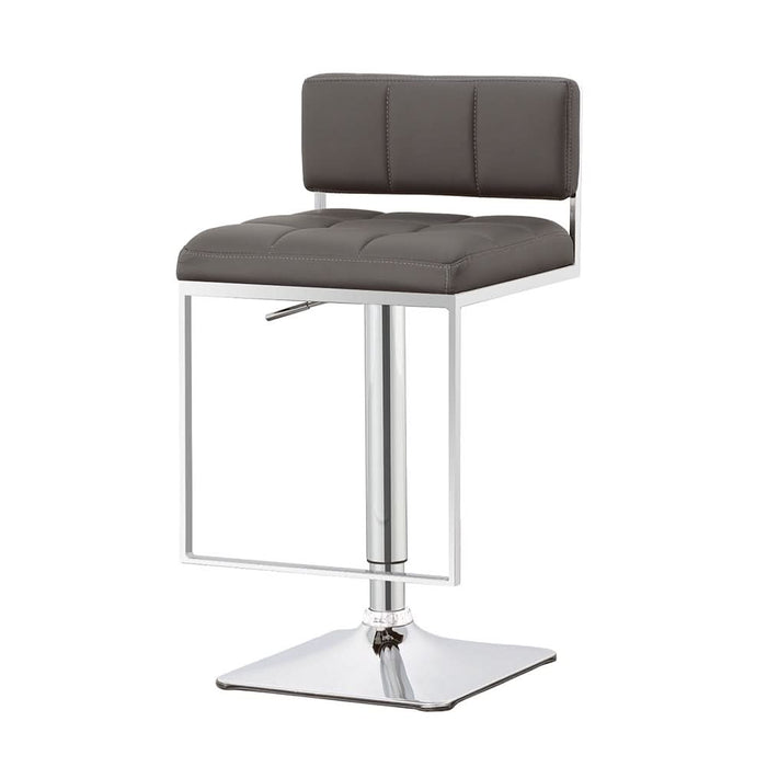 Alameda Adjustable Bar Stool Chrome and Grey - Walo Furniture 