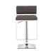 Alameda Adjustable Bar Stool Chrome and Grey - Walo Furniture 