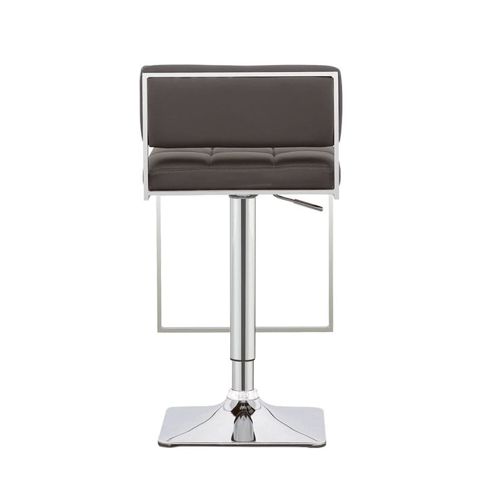 Alameda Adjustable Bar Stool Chrome and Grey - Walo Furniture 