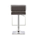 Alameda Adjustable Bar Stool Chrome and Grey - Walo Furniture 