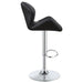 Berrington Upholstered Adjustable Bar Stool Black (Set of 2) - Walo Furniture 