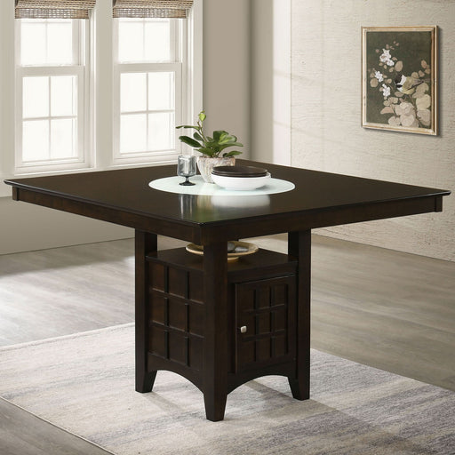 Gabriel 52-inch Counter Height Dining Table Cappuccino - Walo Furniture 