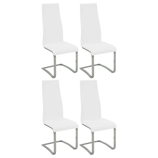 Montclair Upholstered Dining Side Chair White (Set of 4) - Walo Furniture 