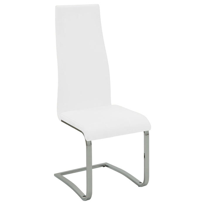 Montclair Upholstered Dining Side Chair White (Set of 4) - Walo Furniture 