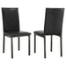 Garza Upholstered Dining Side Chair Black (Set of 2) - Walo Furniture 