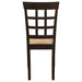 Gabriel Lattice Back Dining Side Chair Cappuccino (Set of 2) - Walo Furniture 