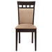 Gabriel Closed Back Dining Side Chair Cappuccino (Set of 2) - Walo Furniture 