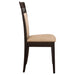 Gabriel Closed Back Dining Side Chair Cappuccino (Set of 2) - Walo Furniture 