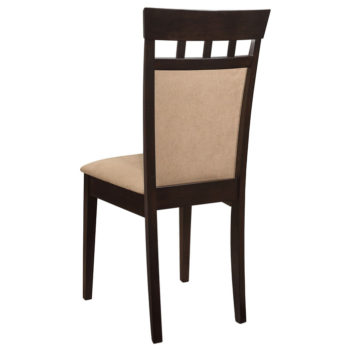 Gabriel Closed Back Dining Side Chair Cappuccino (Set of 2) - Walo Furniture 