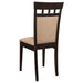 Gabriel Closed Back Dining Side Chair Cappuccino (Set of 2) - Walo Furniture 