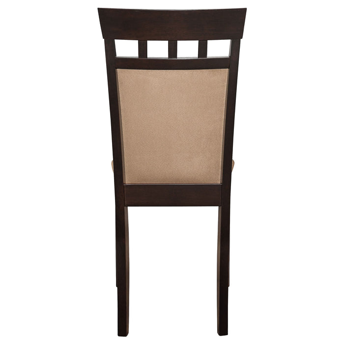 Gabriel Closed Back Dining Side Chair Cappuccino (Set of 2) - Walo Furniture 