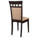 Gabriel Closed Back Dining Side Chair Cappuccino (Set of 2) - Walo Furniture 