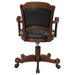 Turk Upholstered Swivel Dining and Game Chair Tobacco - Walo Furniture 