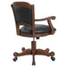 Turk Upholstered Swivel Dining and Game Chair Tobacco - Walo Furniture 