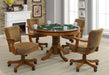 Mitchell 5-piece 3-in-1 Dining and Game Table Set Amber - Walo Furniture 