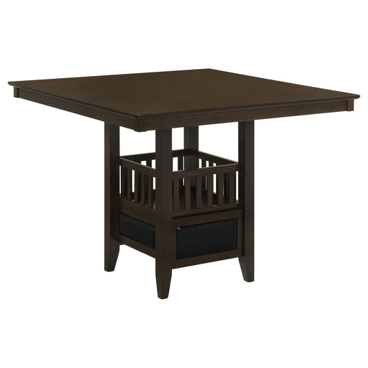 Jaden Square 47-inch Counter Height Dining Table Espresso - Walo Furniture 