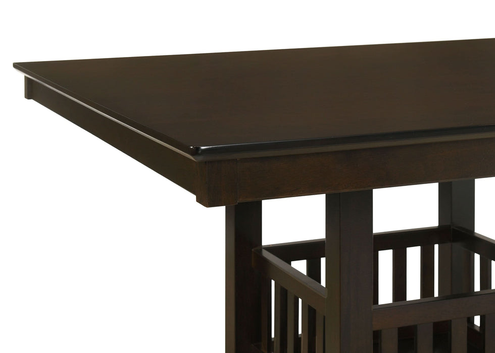 Jaden Square 47-inch Counter Height Dining Table Espresso - Walo Furniture 