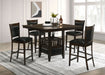 Jaden 5-piece Square Counter Height Dining Set Espresso - Walo Furniture 