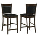 Jaden Upholstered Counter Chair Espresso (Set of 2) - Walo Furniture 