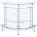 Amarillo Freestanding Glass Top Home Bar Wine Cabinet White - Walo Furniture 