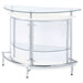 Amarillo Freestanding Glass Top Home Bar Wine Cabinet White - Walo Furniture 