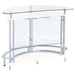 Amarillo Freestanding Glass Top Home Bar Wine Cabinet White - Walo Furniture 