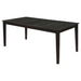 Louise Rectangular 78-inch Extension Leaf Dining Table Black - Walo Furniture 