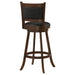 Broxton Upholstered Swivel Bar Chair Chestnut (Set of 2) - Walo Furniture 