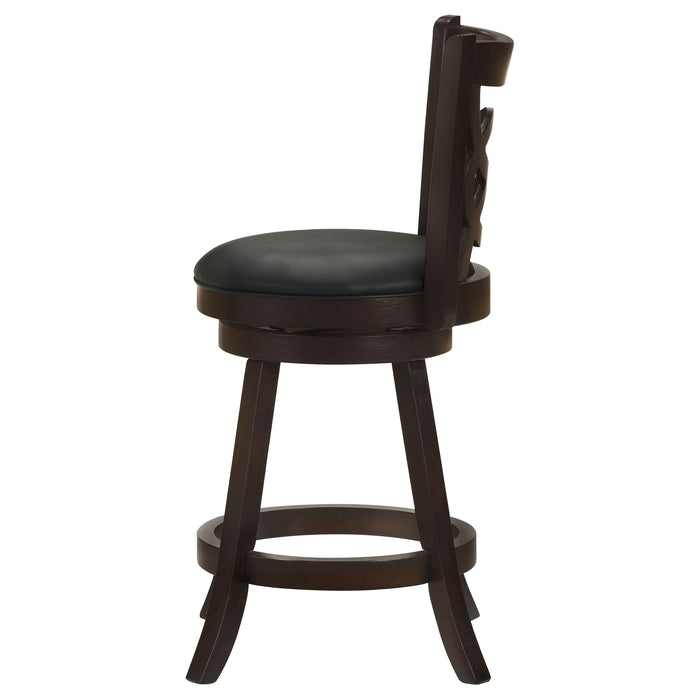 Calecita Wood Swivel Counter Stool Cappuccino (Set of 2) - Walo Furniture 