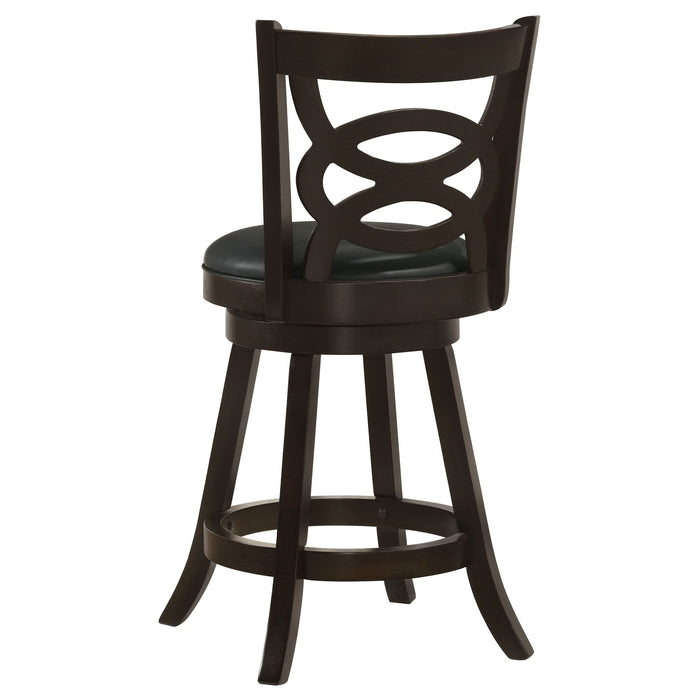 Calecita Wood Swivel Counter Stool Cappuccino (Set of 2) - Walo Furniture 