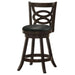 Calecita Wood Swivel Counter Stool Cappuccino (Set of 2) - Walo Furniture 