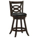 Calecita Wood Swivel Counter Stool Cappuccino (Set of 2) - Walo Furniture 