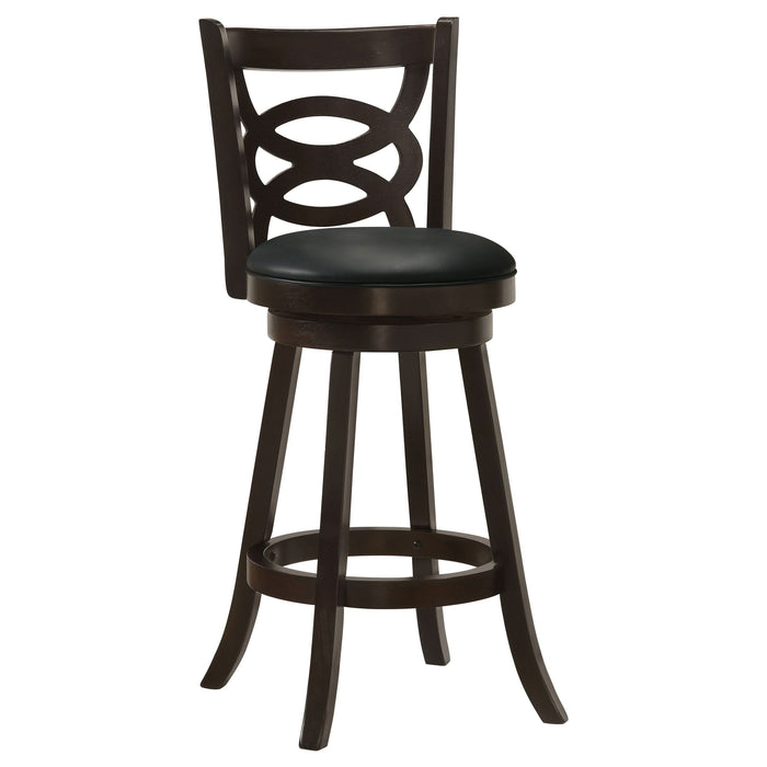 Calecita Wood Swivel Bar Stool Cappuccino (Set of 2) - Walo Furniture 