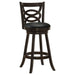 Calecita Wood Swivel Bar Stool Cappuccino (Set of 2) - Walo Furniture 