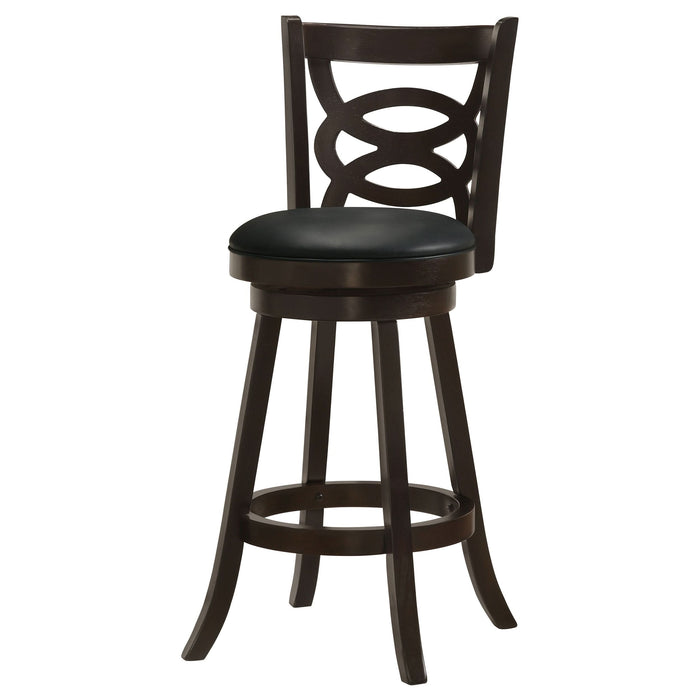 Calecita Wood Swivel Bar Stool Cappuccino (Set of 2) - Walo Furniture 