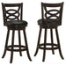 Calecita Wood Swivel Bar Stool Cappuccino (Set of 2) - Walo Furniture 