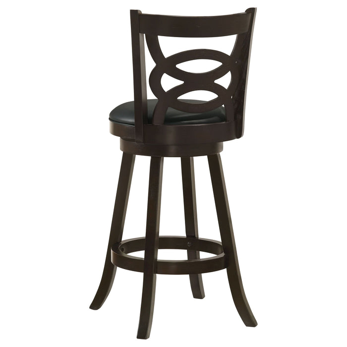 Calecita Wood Swivel Bar Stool Cappuccino (Set of 2) - Walo Furniture 