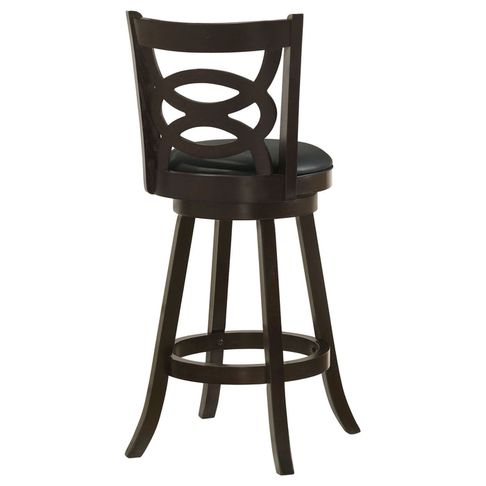 Calecita Wood Swivel Bar Stool Cappuccino (Set of 2) - Walo Furniture 