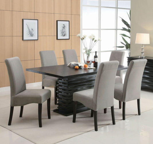 Stanton 5-piece Rectangular Dining Table Set Grey - Walo Furniture 