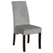 Stanton Velvet Upholstered Dining Side Chair Grey (Set of 2) - Walo Furniture 