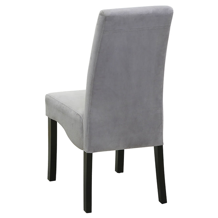 Stanton Velvet Upholstered Dining Side Chair Grey (Set of 2) - Walo Furniture 