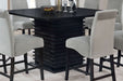 Stanton Square 54-inch Counter Height Dining Table Black - Walo Furniture 