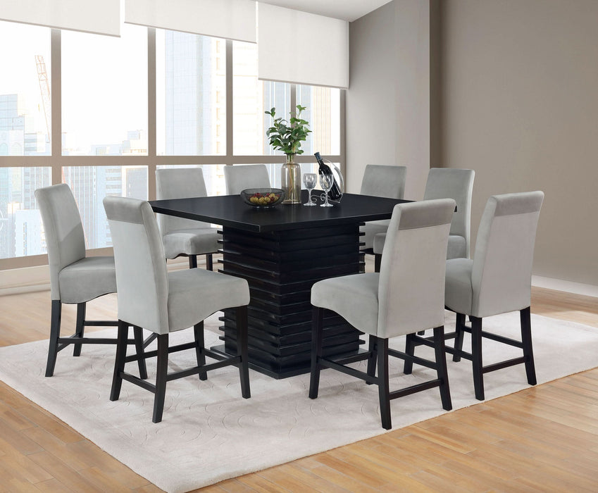 Stanton Square 54-inch Counter Height Dining Table Black - Walo Furniture 