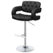 Brandi Adjustable Bar Stool Black and Chrome - Walo Furniture 