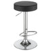 Ramses 29" Adjustable Bar Stool Chrome and Black - Walo Furniture 