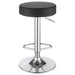 Ramses 29" Adjustable Bar Stool Chrome and Black - Walo Furniture 